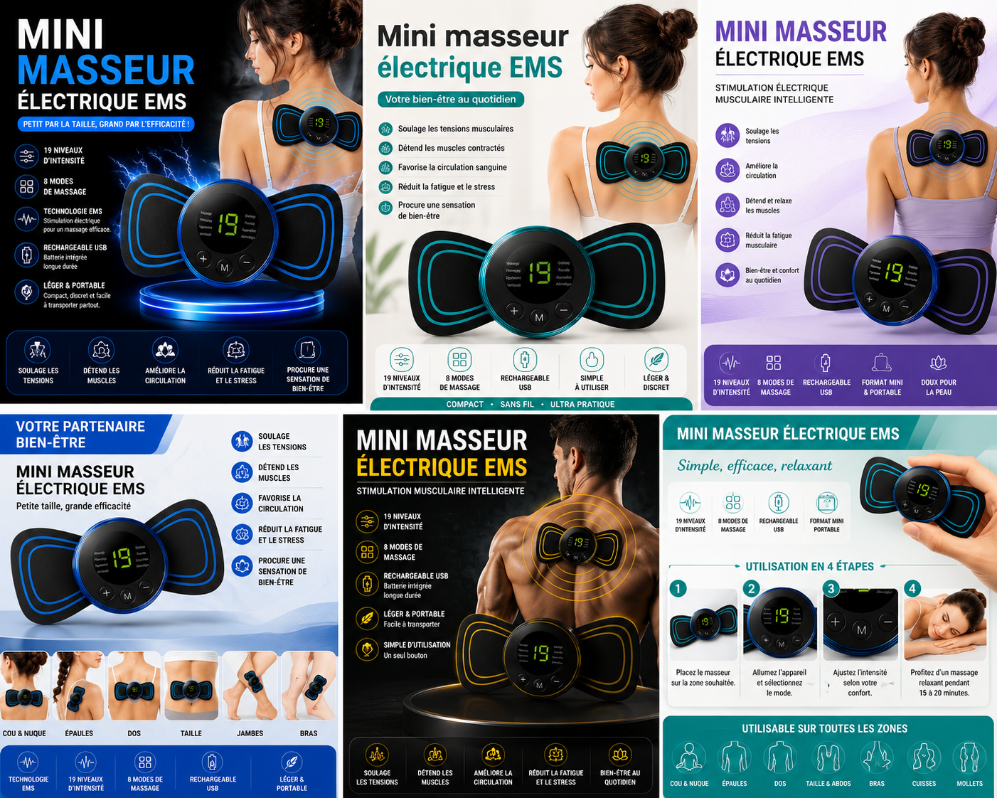 Mini masseur Electrique