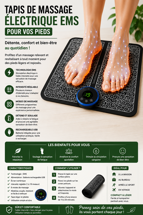 Tapis massage de pieds