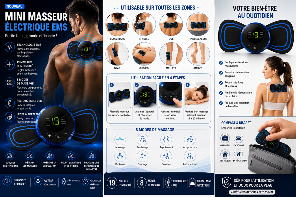 Mini masseur Electrique